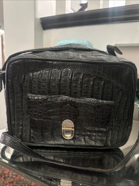 BALLY VINTAGE CROC CROSSBODY ITALY BAG